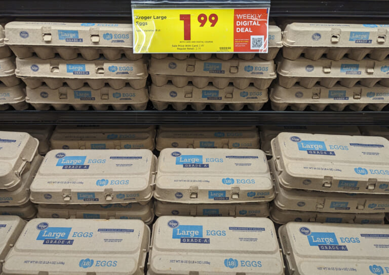 18-Count Cartons Of Kroger Eggs Just $1.99 At Kroger