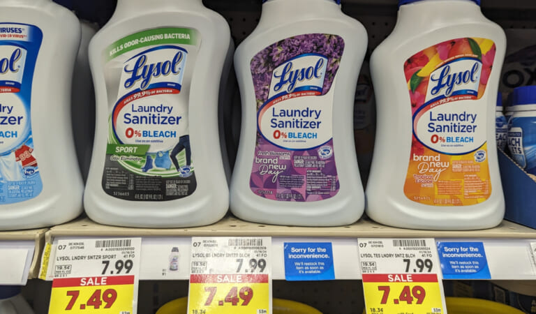 Lysol Laundry Sanitizer Just $3.49 At Kroger (Regular Price $7.99)