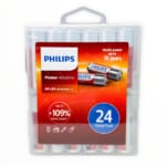 Philips AA Alkaline Battery 24-Pack for $10 + free shipping