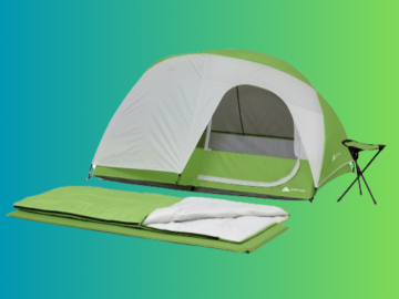 Ozark Trail 4-Piece Weekender Backpacking Camp Combo $49 Shipped Free (Reg. $99) – Tent, Sleeping Bag, Camp Pad, and Stool