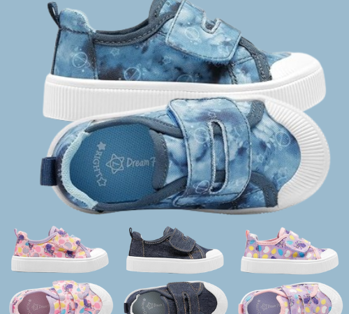 DREAM PAIRS Little Kid/Toddler Canvas Shoes Hook and Loops Casual Walking Shoes $14.44-$16.99 After Code (Reg. $16.99-19.99) – 4 Colors