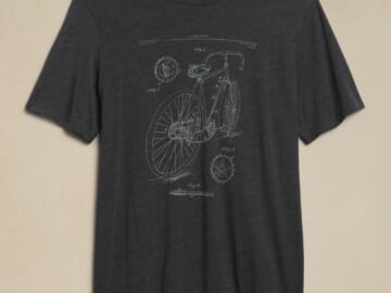 Banana Republic Factory Men's Bicycle Diagram Graphic T-Shirt for $8.40 in cart + free shipping w/ $50