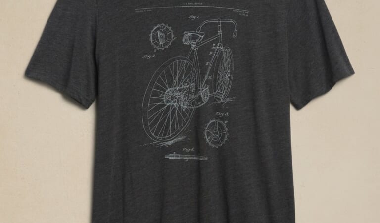 Banana Republic Factory Men's Bicycle Diagram Graphic T-Shirt for $8.40 in cart + free shipping w/ $50