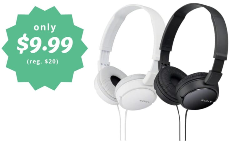 Sony Wired On-Ear Headphones Just $9.99