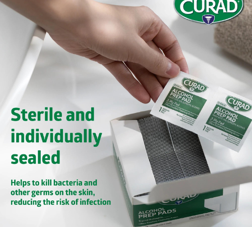 Curad 200-Count Alcohol Disinfectant Prep Pads, 2-Ply, Medium Size as low as $3.78 Shipped Free (Reg. $6) – 2¢/Pad