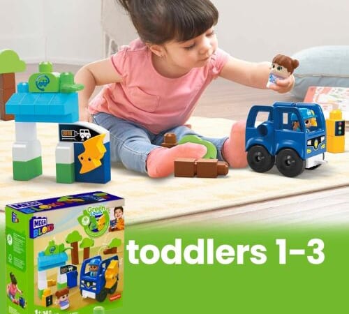 MEGA BLOKS Fisher-Price Toddler 34-Piece Charge & Go Bus Building Blocks $7.87 (Reg. $17) – Amazon Exclusive