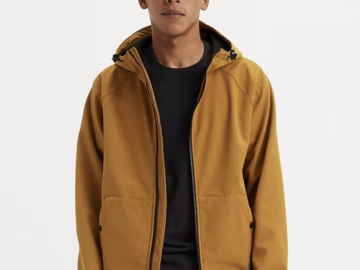 Levi's Men's Soft Shell Hooded Bomber Jacket for $30 + free shipping