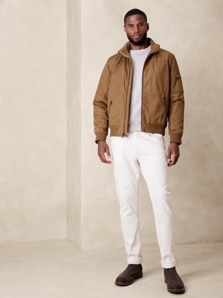 Banana Republic Factory Men's Flight Jacket for $32 in cart + free shipping