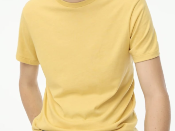 J.Crew Factory Men's Washed Jersey T-Shirt for $4 + free shipping w/ $99