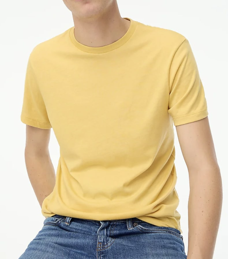 J.Crew Factory Men's Washed Jersey T-Shirt for $4 + free shipping w/ $99