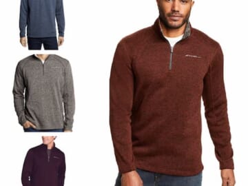 Eddie Bauer Men’s Radiator 1/4-Zip Fleece only $22 shipped (Reg. $55), plus more!