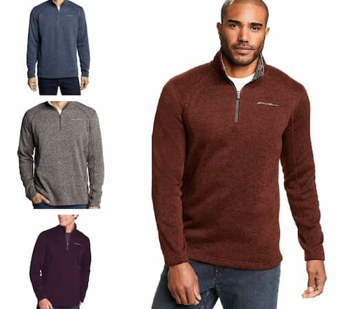 Eddie Bauer Men’s Radiator 1/4-Zip Fleece only $22 shipped (Reg. $55), plus more!