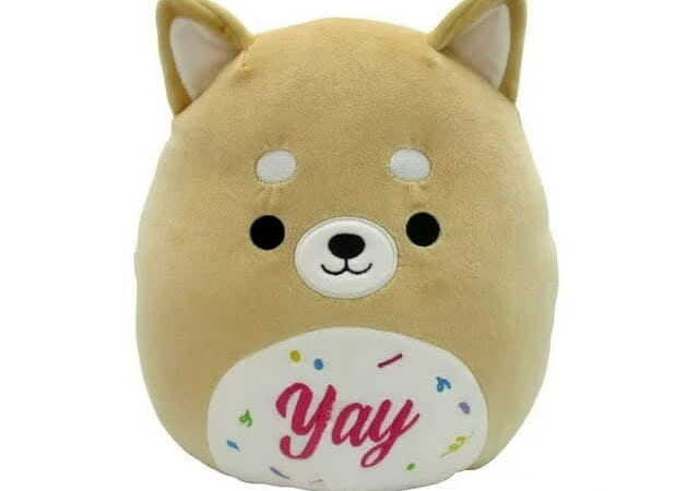 Squishmallows 10" Angie the Brown Celebration Dog for $10 + free shipping w/ $35