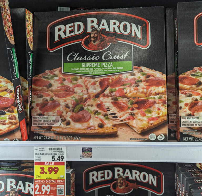 Red Baron Pizzas Just $2.99 At Kroger