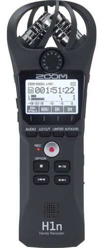 Zoom H1n 2-Input / 2-Track Portable Handy Recorder with Onboard X/Y Microphone for $60 + free shipping