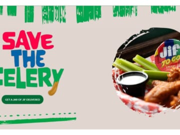 Save the Celery! Claim your FREE Jif Peanut Butter Jar