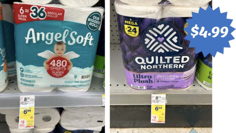 $4.99 Angel Soft & Quilted Northern Bath Tissue at Walgreens