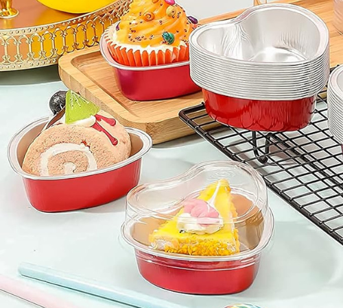 Heart Shaped 50 Count Cake Pans with Lids $9.24 After Coupon + Code (Reg. $20) – 18¢/Pan