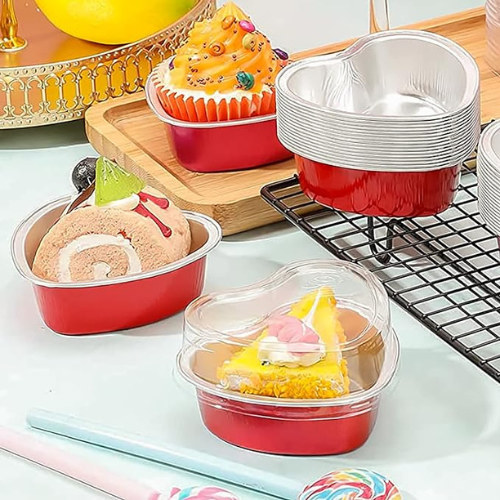 Heart Shaped 50 Count Cake Pans with Lids $9.24 After Coupon + Code (Reg. $20) – 18¢/Pan