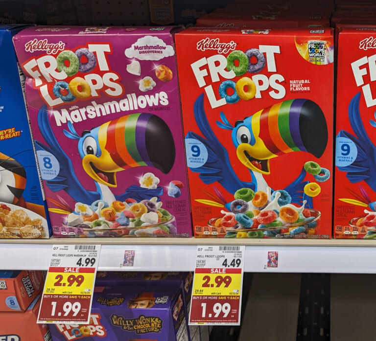 Kellogg’s Cereal As Low As $1.64 At Kroger