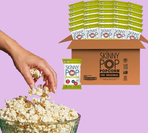 SkinnyPop Original Popcorn Snack Size Bags, 30-Pack as low as $12.04 After Coupon (Reg. $24) + Free Shipping – $0.40 each