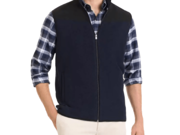 Van Heusen Weekend Micro Mens Fleece Vest for $22 + free shipping w/ $75