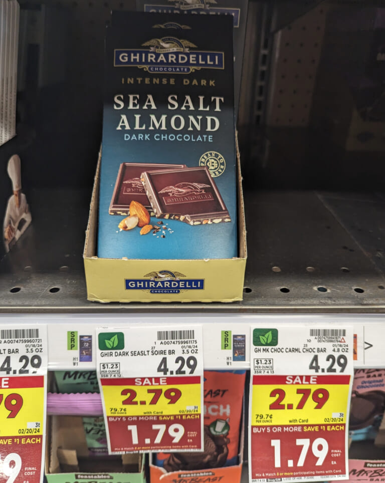 Ghirardelli Intense Dark Bar As Low As $1.29 At Kroger (Regular Price $4.29)