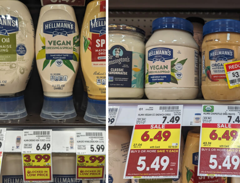 Hellman’s Vegan Mayonnaise As Low As $2.99 At Kroger (Regular Price $6.49)