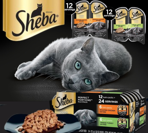 Sheba Perfect Portions 24 Servings Cuts in Gravy Adult Wet Cat Food Trays 12 Count Variety Pack as low as $10.48 After Coupon (Reg. $14) + Free Shipping – 87¢/Twin Pack or 44¢/Serving