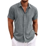 Littrendy Men's Linen Shirt for $9 + $4 s&h