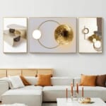 3-Piece Geometric Abstract Wall Decor Set for $111 + free shipping