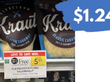 $1.24 Cleveland Kitchen Sauerkraut (reg. $5.99)