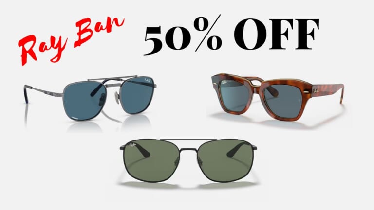 50% Off Ray Ban Sunglasses