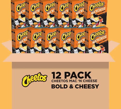 Cheetos Bold & Cheesy Mac & Cheese, 12-Pack as low as $8.74 After Coupon (Reg. $15) + Free Shipping – 73¢/5.9 Oz Box