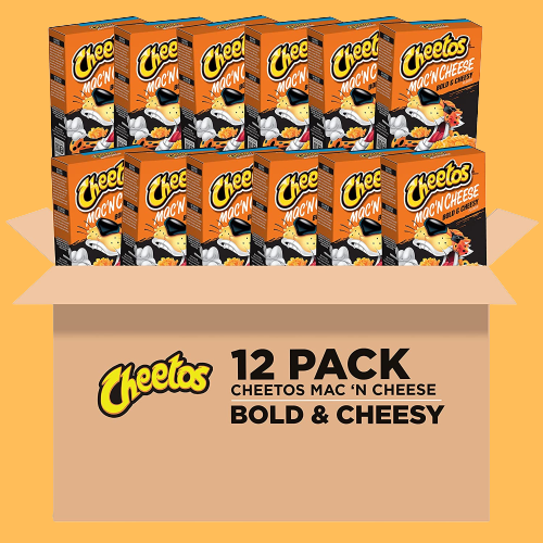 Cheetos Bold & Cheesy Mac & Cheese, 12-Pack as low as $8.74 After Coupon (Reg. $15) + Free Shipping – 73¢/5.9 Oz Box