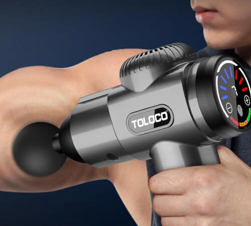 Massage Gun with 10 Massage Heads $39.99 Shipped Free (Reg. $60) – 47.5K+ FAB Ratings, 4 Colors