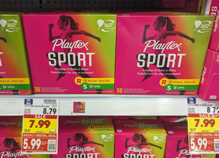 Playtex Tampons Just $5.99 At Kroger (Regular Price $8.79)