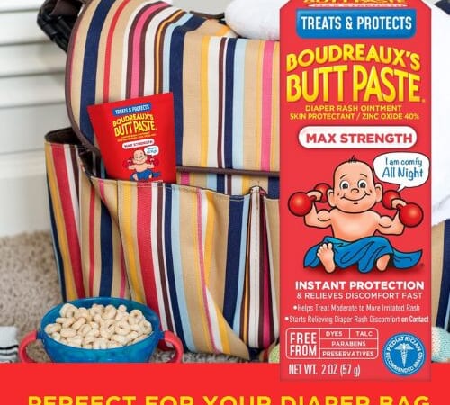 Boudreaux’s Butt Paste Maximum Strength Diaper Rash Cream as low as $2.22/Tube when you buy 4 After Coupon (Reg. $5.39) + Free Shipping