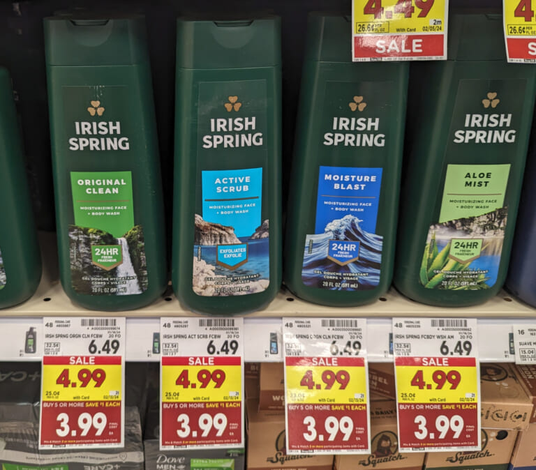 Irish Spring Body Wash As Low As $1.99 At Kroger (Regular Price $6.49)