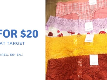Target | (5) Pair Auden & Colsie Panties for $20
