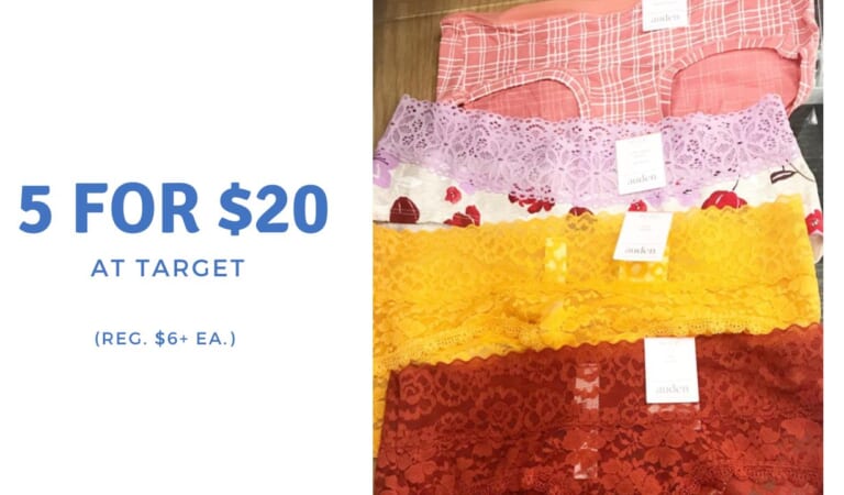 Target | (5) Pair Auden & Colsie Panties for $20