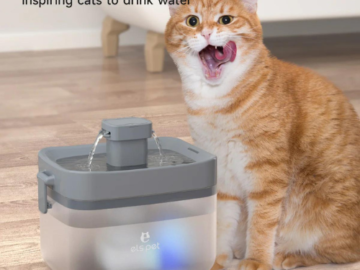 Keep your furry friends hydrated and healthy with Mini Automatic Cat Water Fountain $9.99 (Reg. $38)