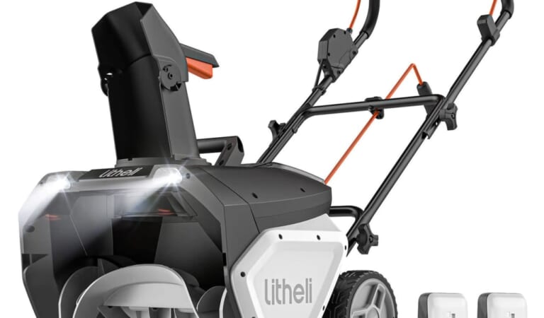 Litheli U20 2x20V Cordless Electric Snow Blower for $240 + free shipping