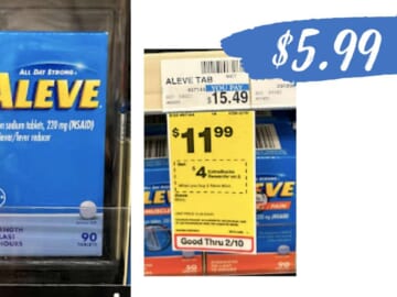 $5.99 Aleve Pain Relief at CVS