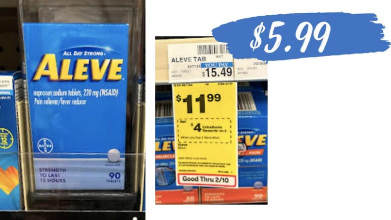 $5.99 Aleve Pain Relief at CVS