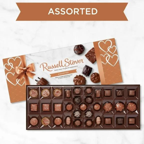 RUSSELL STOVER 33-Piece Assorted Milk & Dark Chocolate Gift Box $12.57 (Reg. $25)