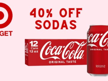 40% Off Soda 12 Packs at Target