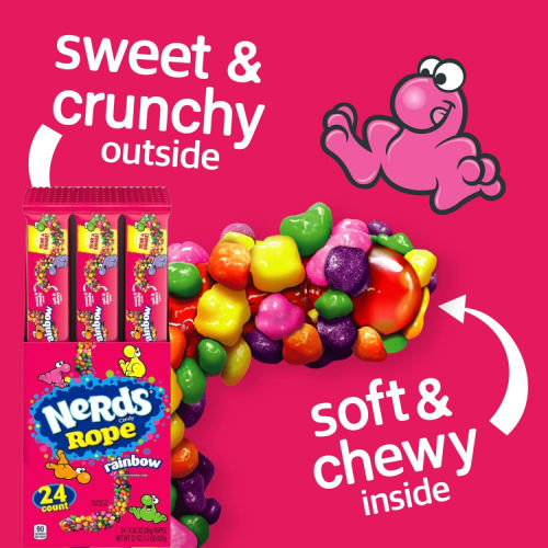 Nerds Rope Candy, Rainbow, 24-Pack as low as $13.59 Shipped Free (Reg. $18) – $0.57 each