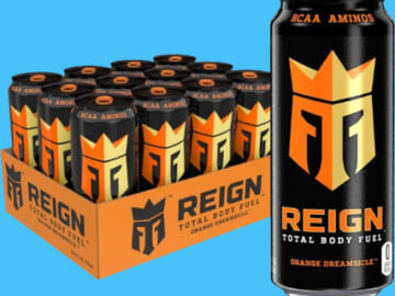Reign Total Body Fuel Fitness & Performance Drink, Orange Dreamsicle, 12-Pack as low as $13.07 After Coupon (Reg. $27) + Free Shipping – $1.09/16-Oz Can