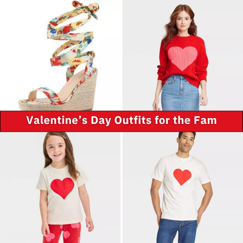 Valentine’s Day Outfits for the Fam from $8 at Target!